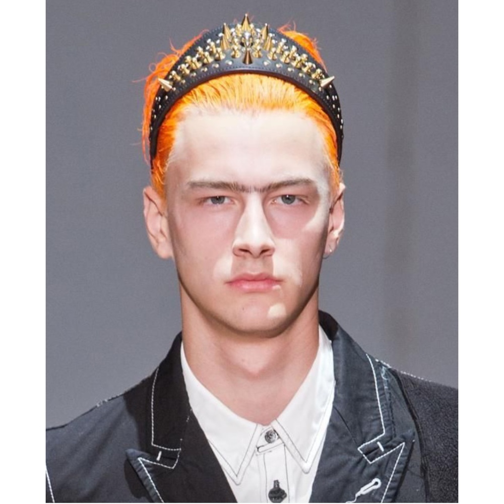 SS13 COMME des GARÇONS HOMME PLUS x FLEET ILYA Leather Studded Headband